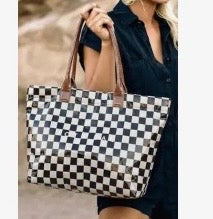 Checkered Tote Bag