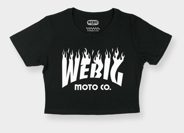 We Big Moto Co crop tee